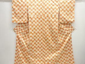 七宝に梅模様小紋着物